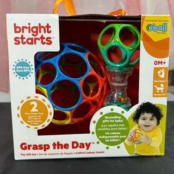 Bright Starts Other - Bright Starts Grasp the Day Toy Set - Blue, Green, Orange